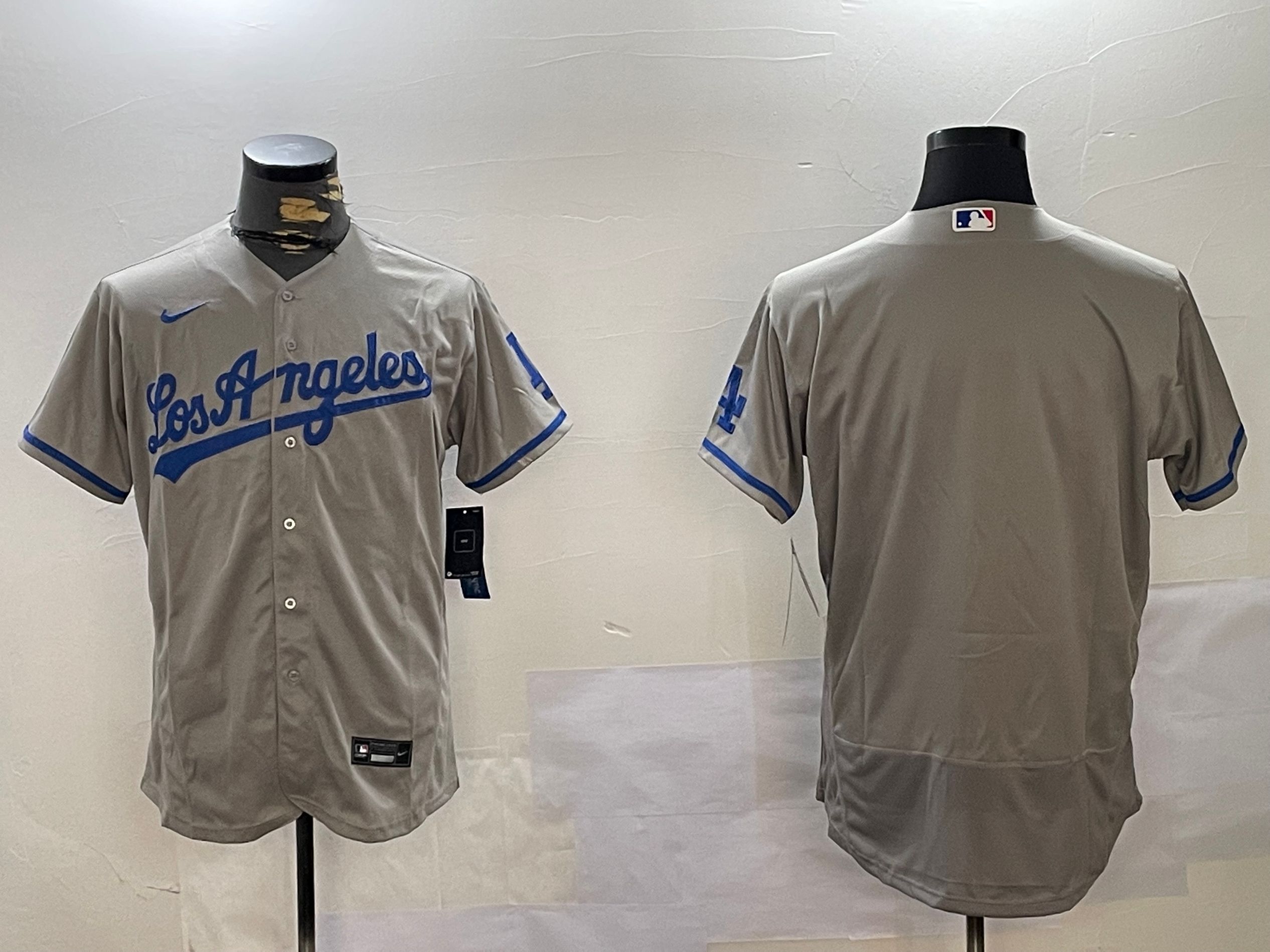 Men Los Angeles Dodgers Blank Grey Elite 2024 Nike MLB Jersey style 1216->los angeles dodgers->MLB Jersey